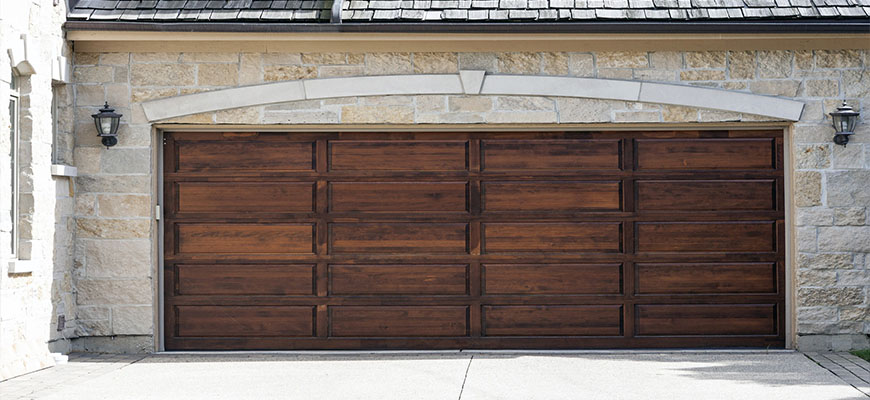puertas de garaje seccionales de madera